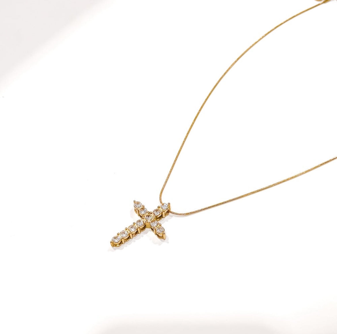 Hannah Diamond Cross Necklace