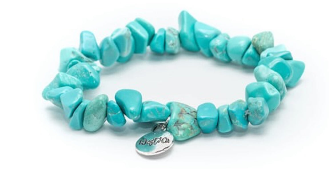 Turquoise Stone Stretch Bracelet