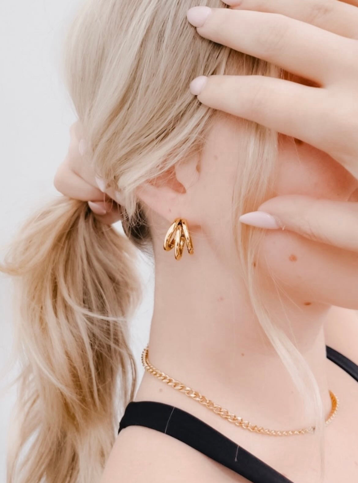 Trio Trinity Hoop Earrings