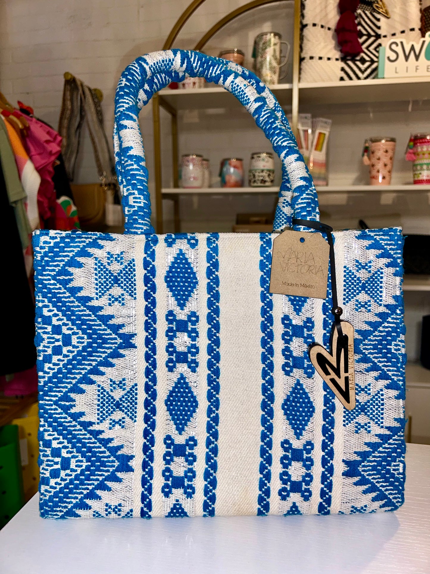 Maria Victoria Julia Cobalt Handbag