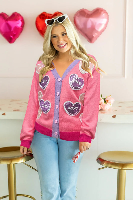 Conversation Hearts Cardigan