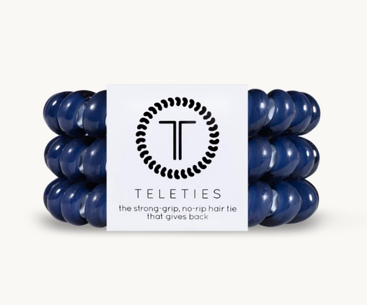 Nantucket Navy Hair Ties