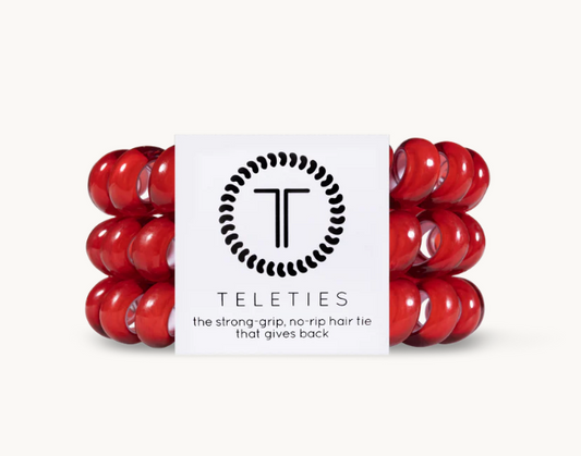 Scarlet Red Hair Ties