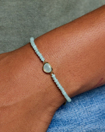 Pura Vida Surfrider Dainty Gemstone Bracelet