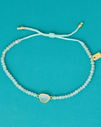 Pura Vida Surfrider Dainty Gemstone Bracelet