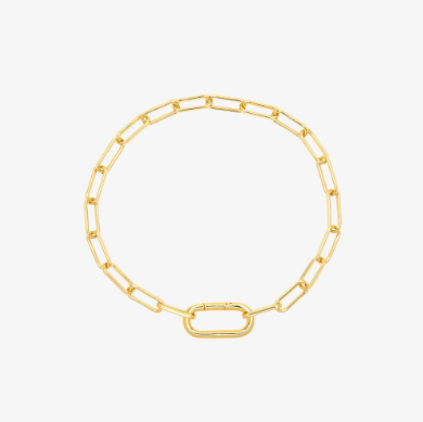 Harper Oval Charm Chain Bracelet