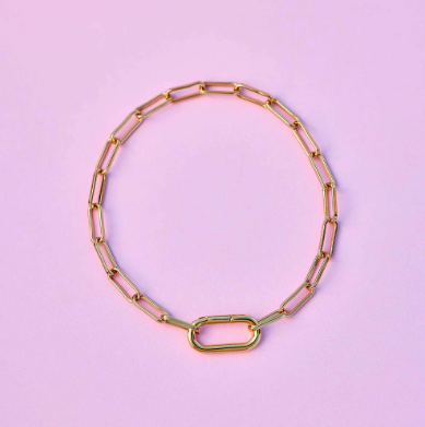 Harper Oval Charm Chain Bracelet