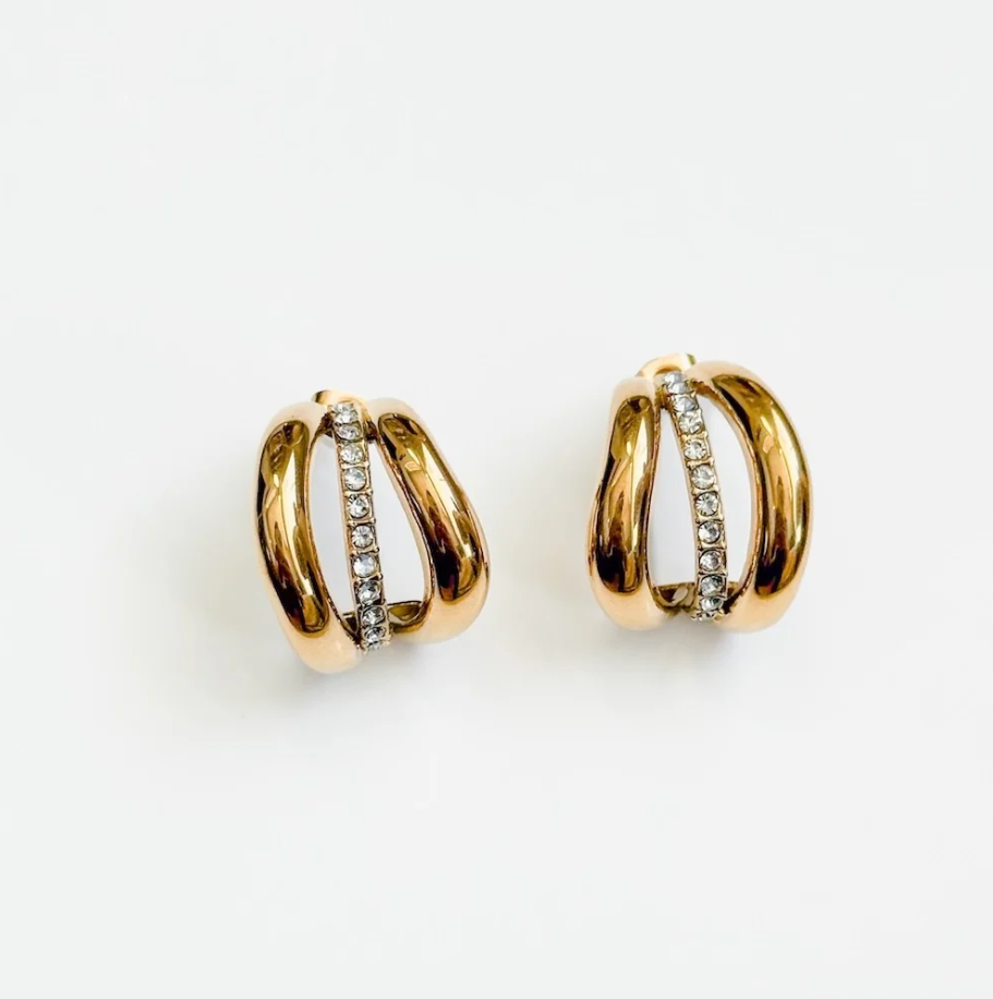 Tansy Trio Half Hoops