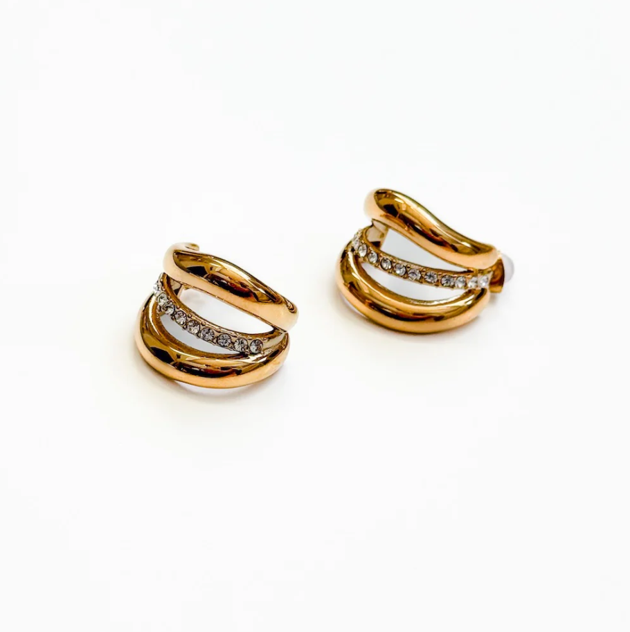 Tansy Trio Half Hoops