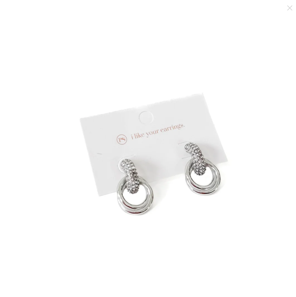 Double Hoop Diamond Earrings