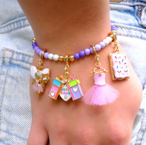 Gold Surprise Inside B-Day Gift Charm