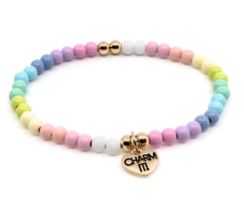 Pastel Stretch Bead Bracelet