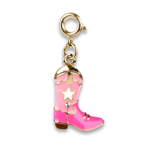 Gold Cowboy Boot Charm