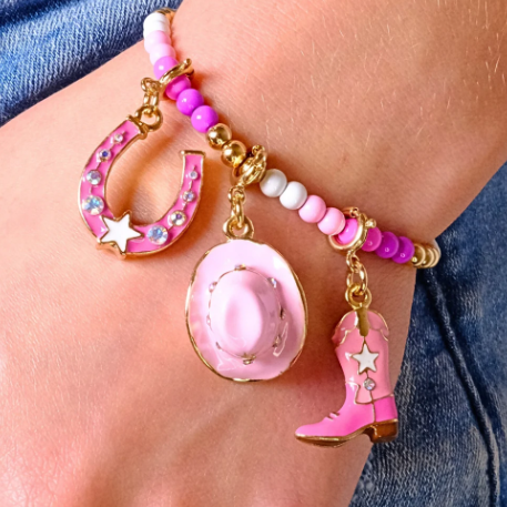 Gold Cowboy Boot Charm