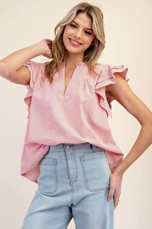 Tomato Stripe Top
