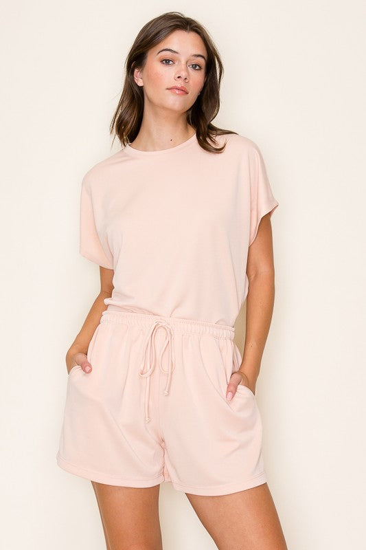 Sadie Round Neck Lounge Top