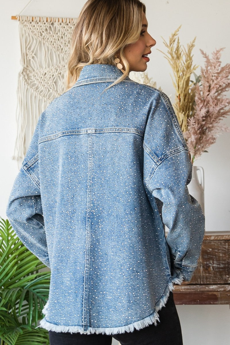 Glisten Denim Shacket